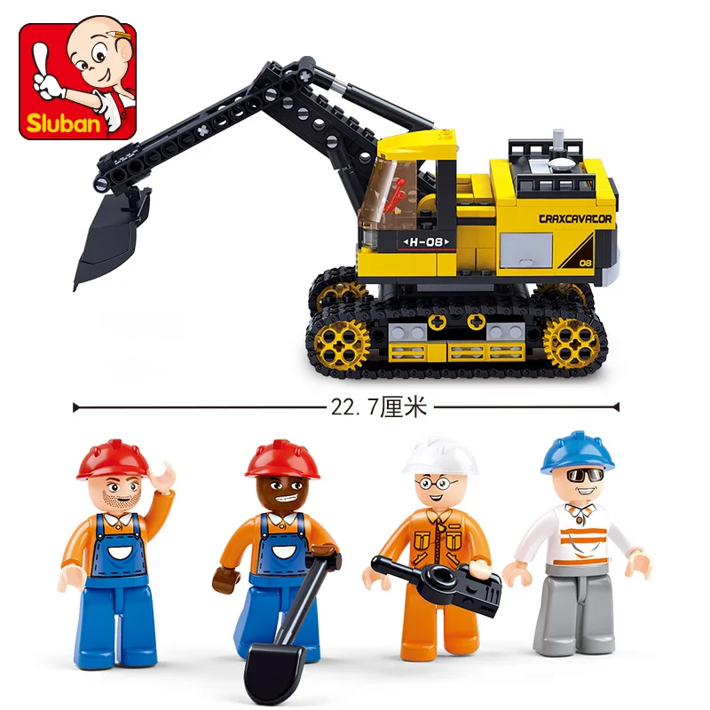 Sluban модель здания совместима с B0551 614 шт модели наборы Классические игрушки хобби