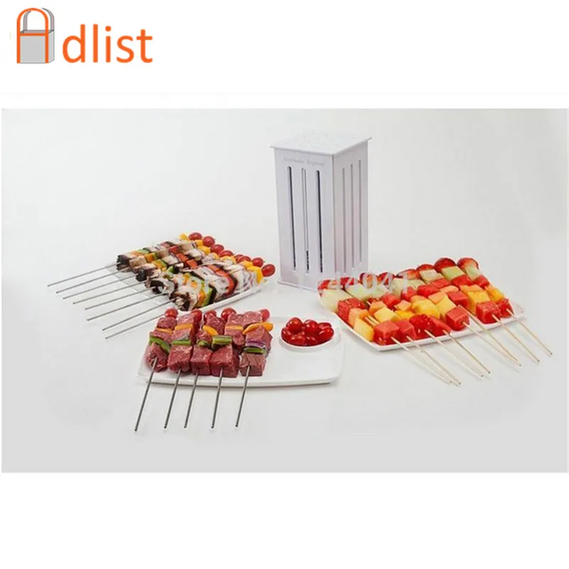 32 PC бамбуковые шпажки Еда мясо Растительные Slicer Шиш прибор для приготовления