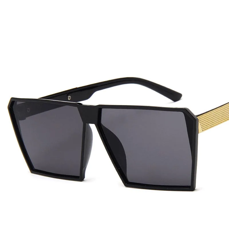 New Trend Oversized Square Sunglasses Women Vintage Men Mirror Color Film Mercury Luxury Sun Glasses Okulary damskie UV400 | Аксессуары