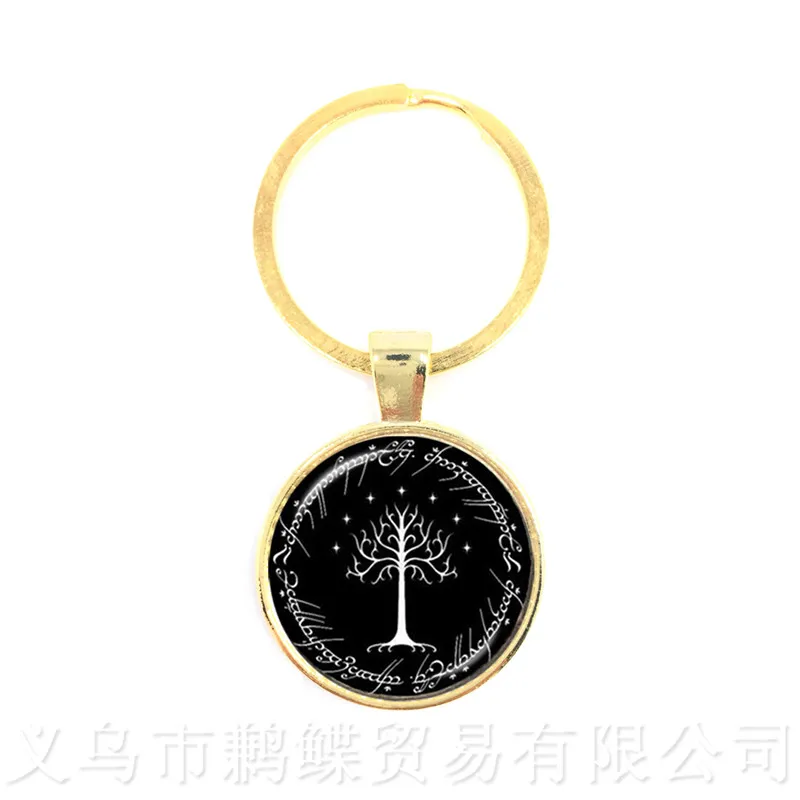 Лидер продаж брелоки с кабошоном из стекла Древо жизни подвесные аксессуары для