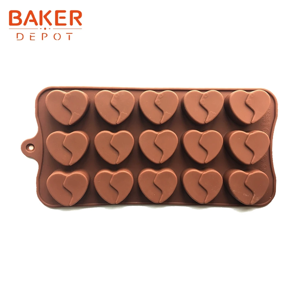 BAKER DEPOT силиконовая Плесень для шоколада в форме сердечка, для конфет помадка форма для торта выпечки силиконовые формы jello бисквит форма для льда