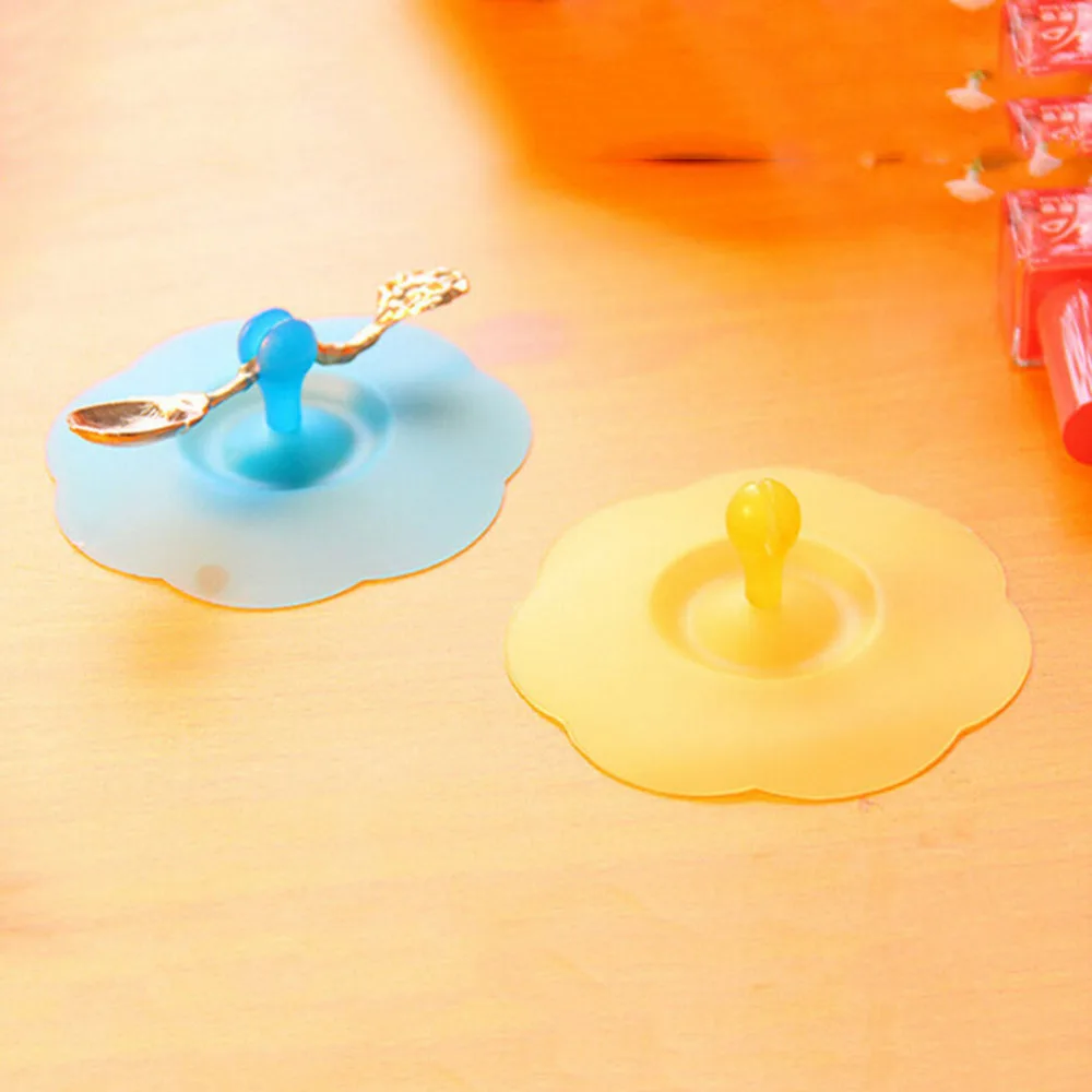 Anti-dust Cup Cover Cartoon Novelty Gift Can Be Fixed a Spoon 10.3cm | Дом и сад