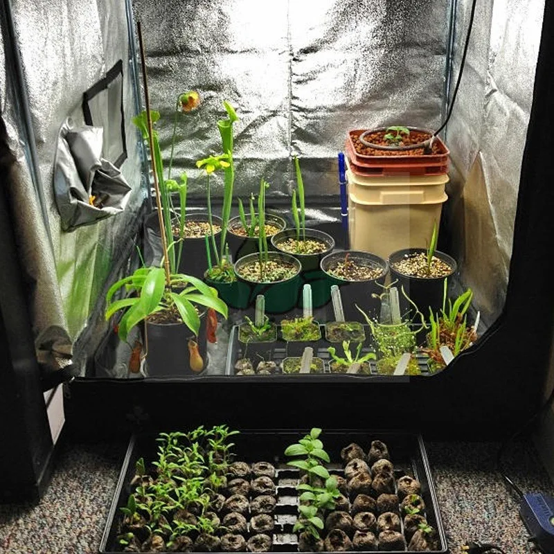 Гидропонная система для сада теплицы помещений GrowTent 600D 40x40x78 дюймов (100x100x200 см)
