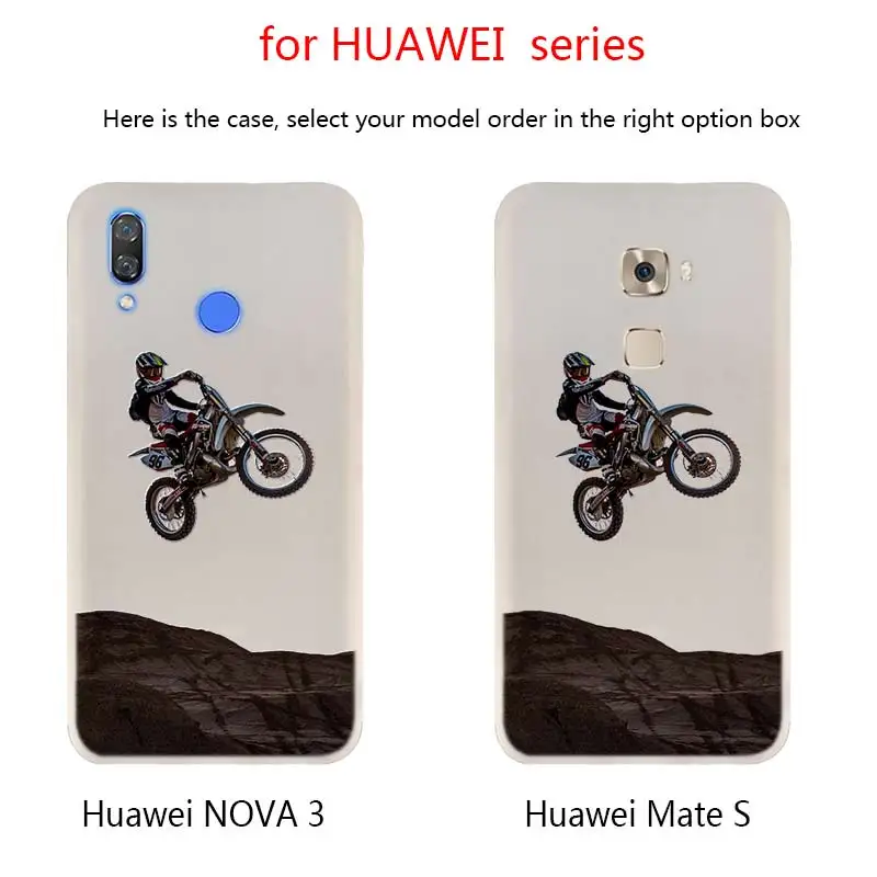 Чехол для телефона на Мотокросс-байки Huawei Mate 10 20 30 Lite 20X Pro Nova 3 4 5i Y7 Y9 2019 2018 |