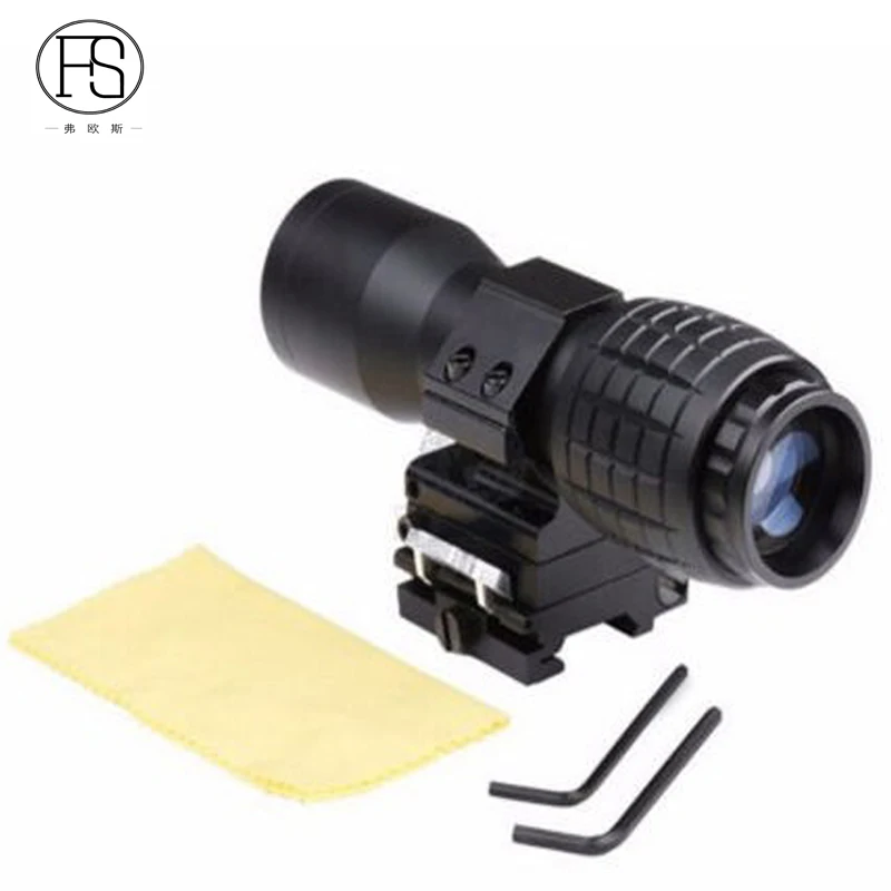 Tactical 4x Magnifier Fits For 20 mm Weaver Picatinny Rail Outdoor Hunting Shooting 4X Airsoft Sport Use |