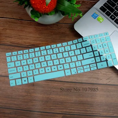 Skyblue 15 15,6 дюймов кремниевый ноутбук Защитная пленка для ноутбука Dell Inspiron 15 5584 5586 клавиатура обложка записной книжки i5584-7063SLV 7590 7591 - Цвет: Skyblue