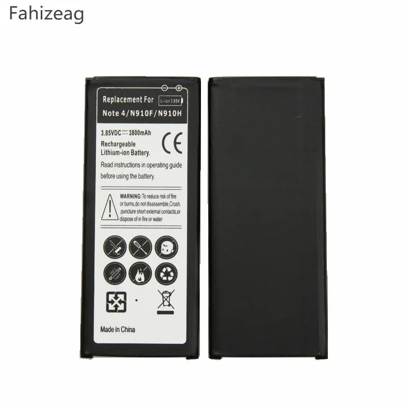Fahizeag EB BN910BBE запасная батарея + настенное зарядное устройство для Samsung Galaxy Note 4 Note4