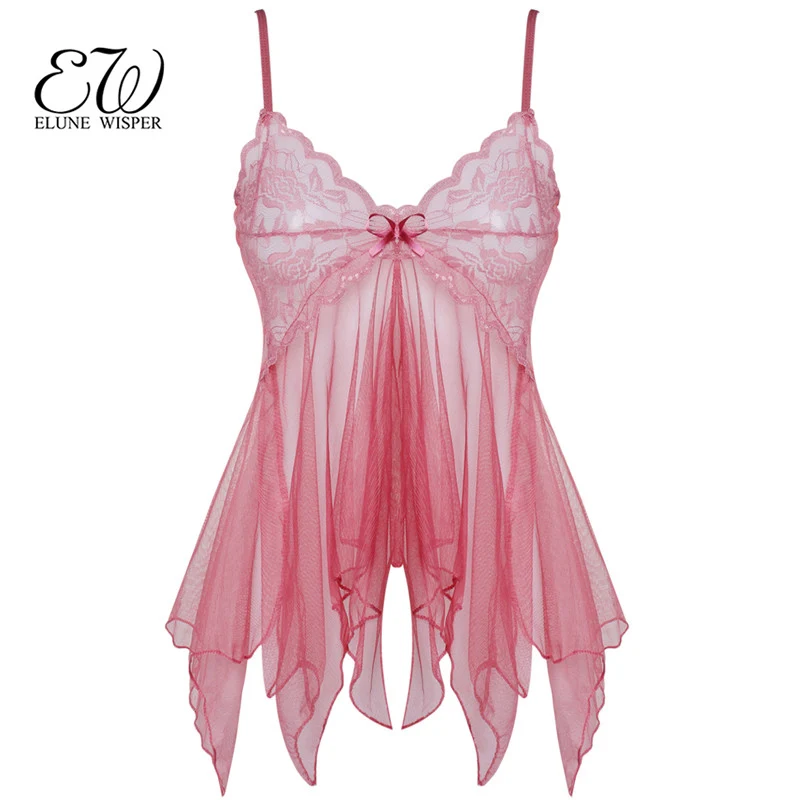EW Sexy Lingerie Hot Erotic Lace Sleepwear Dress Temptation Transparent Nightwear Costumes | Тематическая одежда и