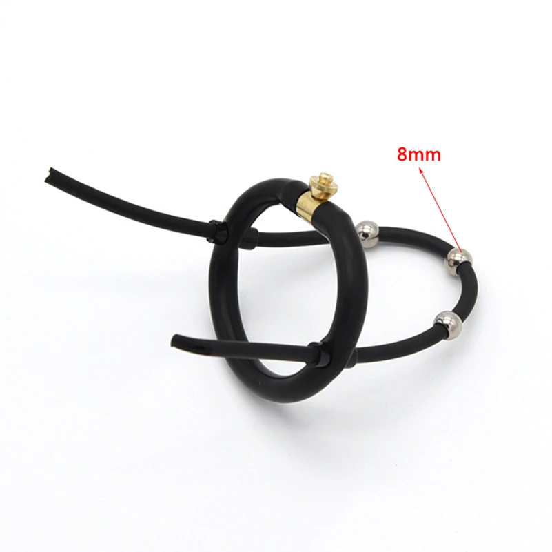 Электро шок Стальные Бусины силиконовые головки кольцо на пенис кольца товары