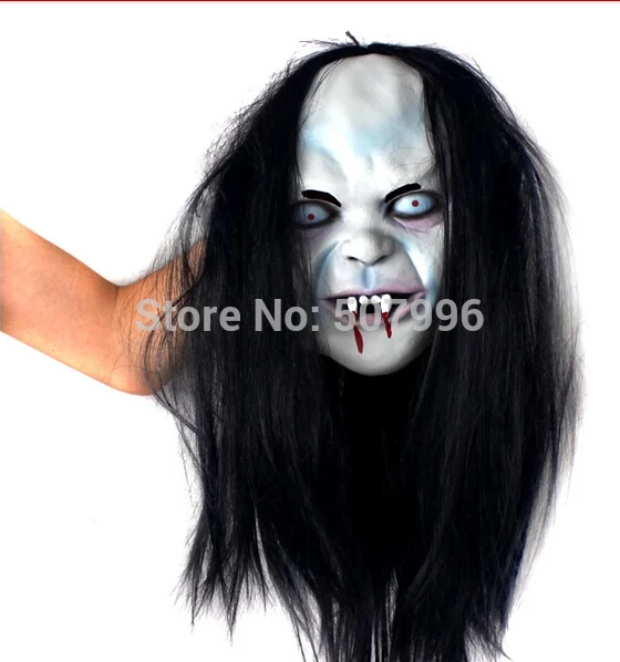 Hot Sale New Fashion Full Face Masquerade Masks Latex Horror Sadako Terrorist Mask of Hedging Party D-1546 | Дом и сад
