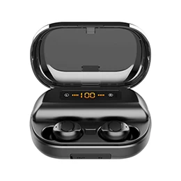 v12black Наушники, беспроводные наушники, микрофон, беспроводная гарнитура, Спортивная, стерео, музыка, сенсорное управление, игра, наушники для iOS, Android телефонов, INTKOOT - Цвет: v12black