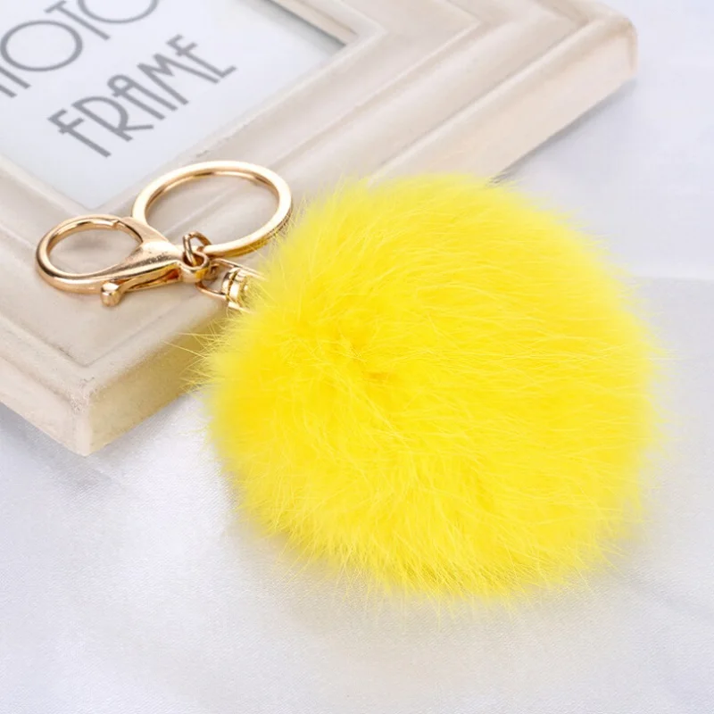 8 см брелок с кроличьим мехом золотые крючки для ключей роскошные подарки