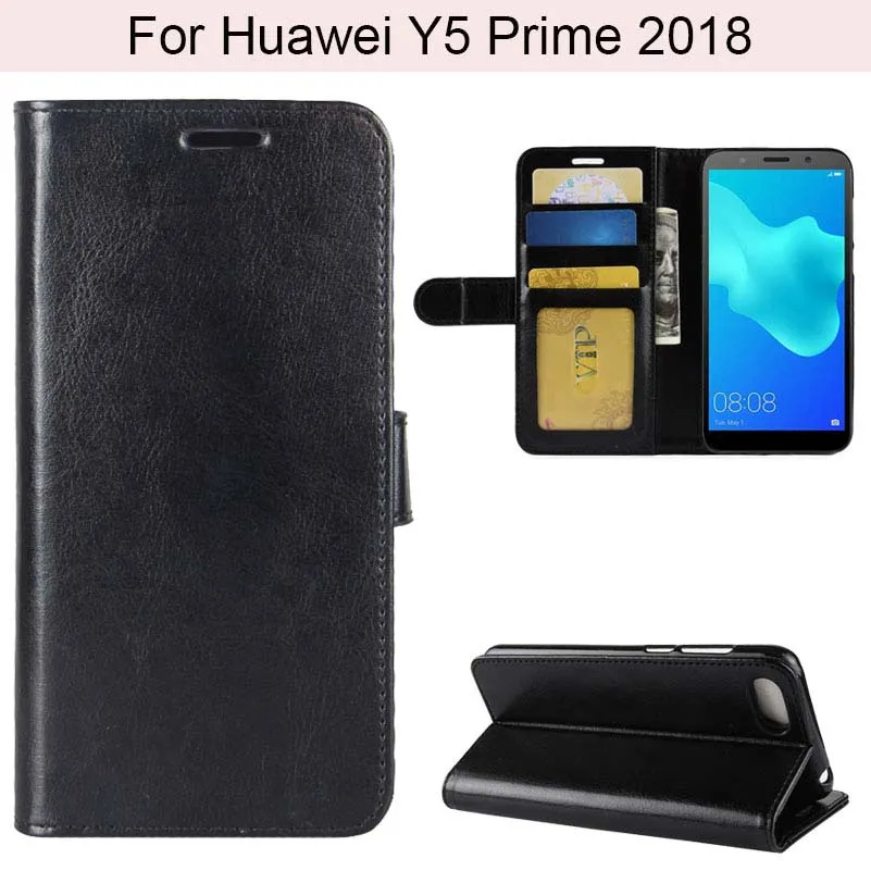 YINGHUI Магнитный кошелек R64 кожи чехол для телефона huawei Y5 2018 (Y5 Prime 2018)|Чехлы-портмоне|