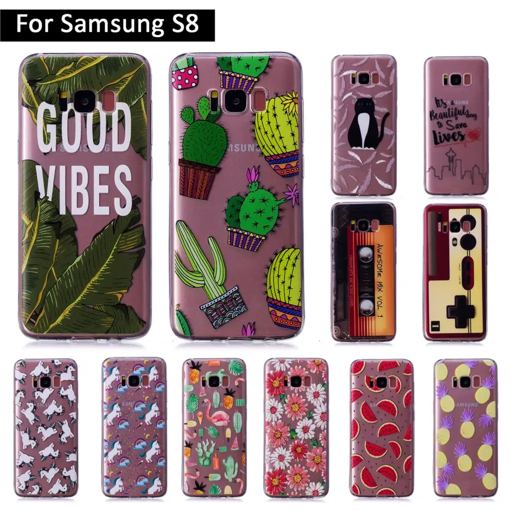 Чехол с мультяшным рисунком для Samsung Galaxy S8 S 8 G950F мягкий силиконовый чехол из ТПУ
