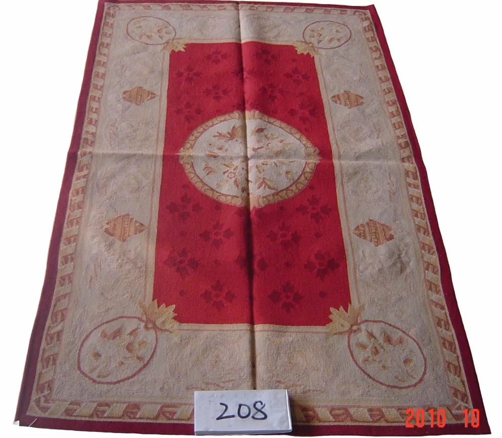 Бесплатная доставка 3'x5' Aubusson плетеные коврики ручной работы с 100% Новая