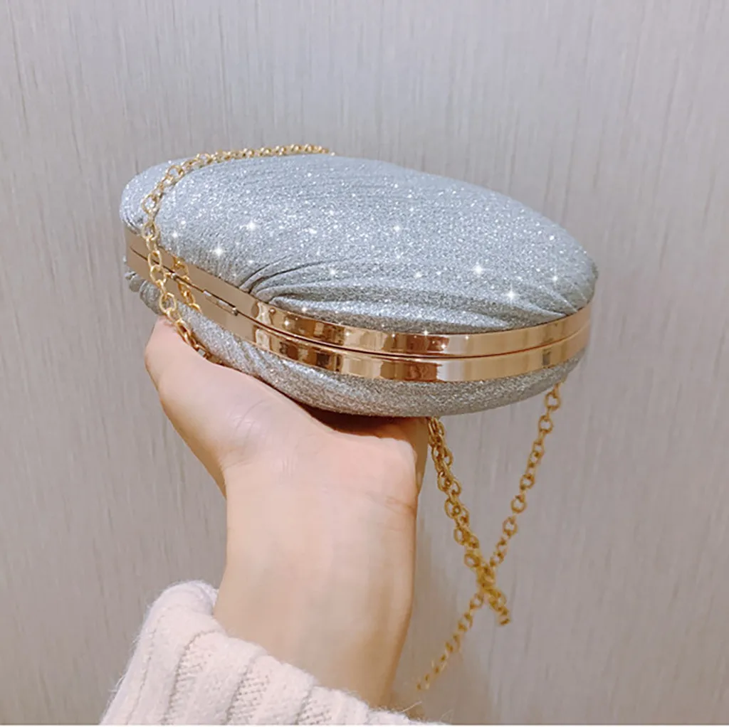 Подарочная коробка металлический клатч Серебристые вечерние сумки с