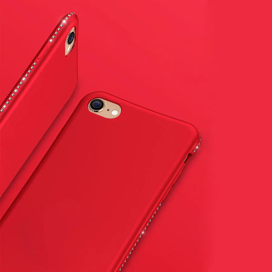For Xiaomi Mi 6 6X Note 5 Soft Silicone Diamond Cover for 4 Pro Redmi Plus 4X On 5A 4A fudnas |