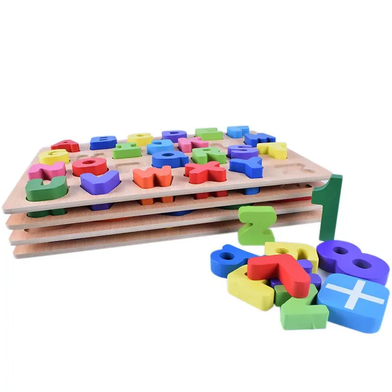 1 компл. красочные деревянные развивающие игрушки для детей Дети раннего