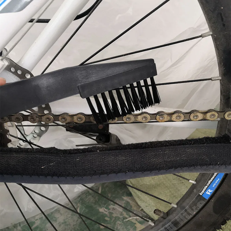 2 шт. велосипедная щетка для чистки цепи набор для чистки MTB велосипеда Очиститель скруббер инструмент инструменты для ремонта велосипеда Горячая велосипедная щетка для чистки цепи