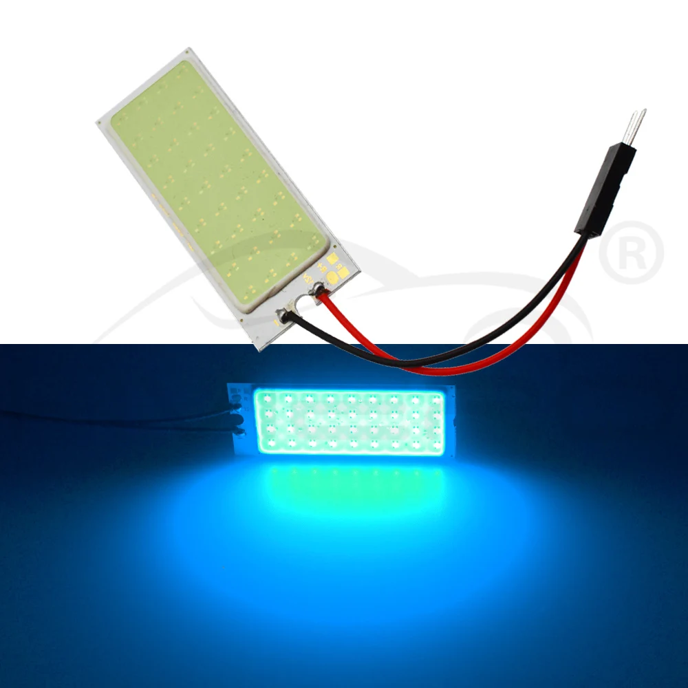 Акция T10 36 SMD COB белый/красный/желтый/синий светодиодный панель Супер авто интерьер чтения карта лампа светильник купольная гирлянда DC 12V