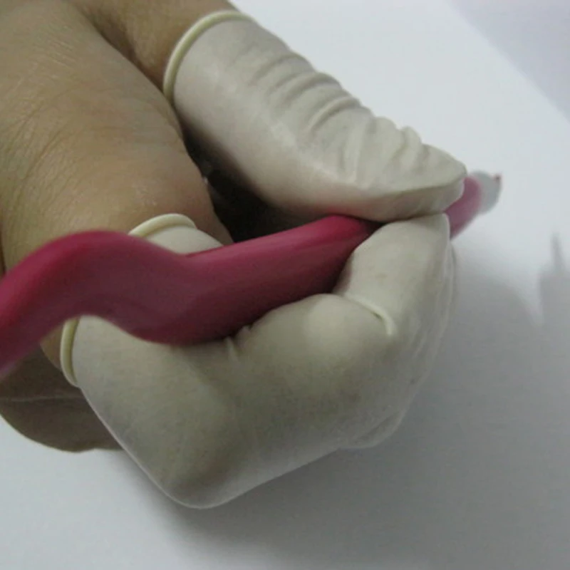 

Disposable finger sets single use latex finger cots for eyebrow lip operation Tattoo accessories 500pieces lot