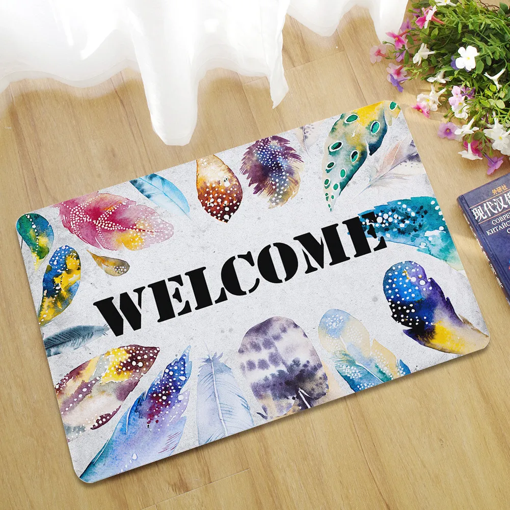 Нескользящий коврик для Двери крыльца с 3D принтом напольный нескользящий