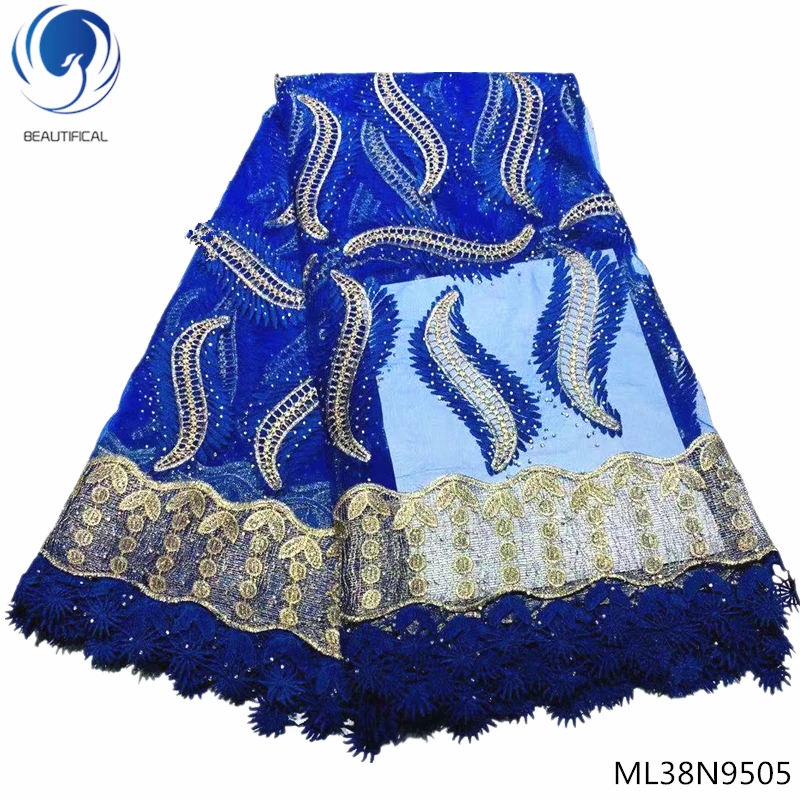 Красивая французская африканская кружевная ткань 2019 с гипюровой шнурки