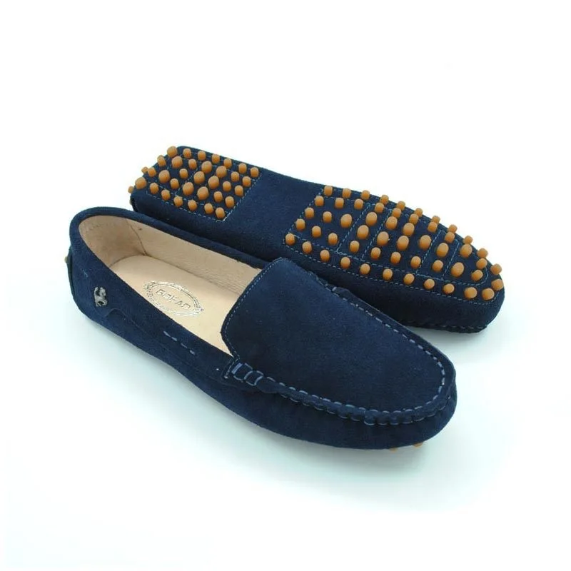 GZYIBU леди Горох мягкая вождения скольжения на Loafers плоские мокасины женские обувь