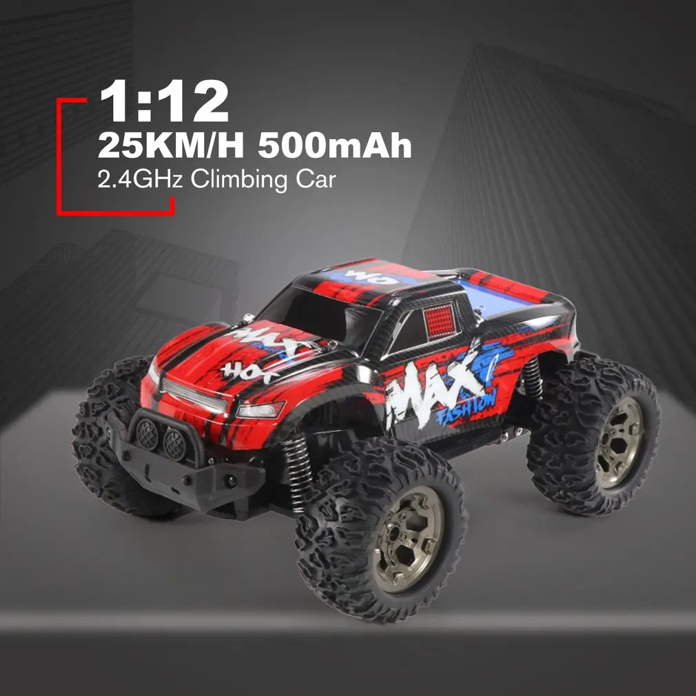 1/12 RC автомобиль, альпинистский автомобиль, внедорожник, привод Bigfoot, модель дистанционного управления, внедорожный автомобиль, игрушки для мальчиков, подарок для детей