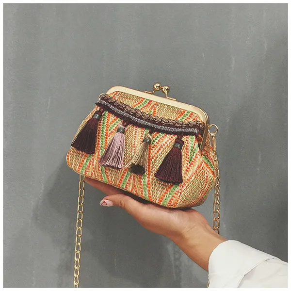 Маленькая сумка женский 2018 мода новый корейский диких косые плечо одно цепи рот