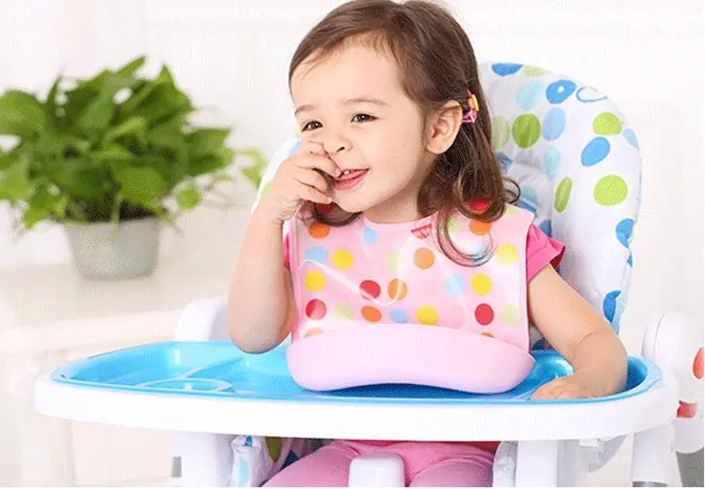 Новый стиль Съемный стерео водонепроницаемый фартук для детей чтобы съесть