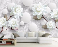beibehang custom wallpaper 3d photo murals three dimensional minimalist flower background wall living room bedroom 3d wallpaper