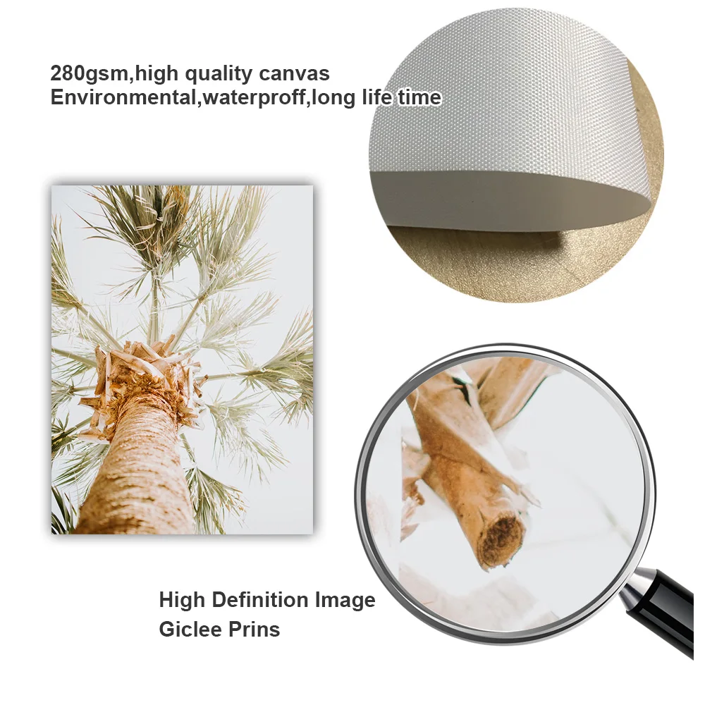 Тропические принты пальмовое дерево скандинавские плакаты и настенная живопись