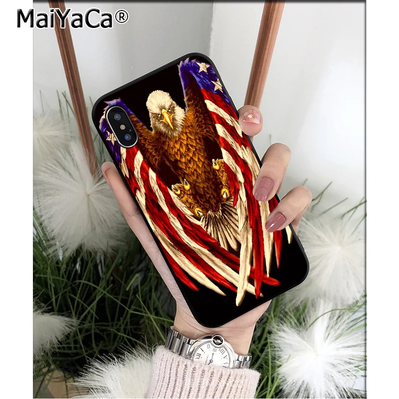 A10 MaiYaCa США Америка Канада Мексика Флаг клиента высокое качество чехол для телефона для Apple iPhone 8 7 6 6S Plus X XS MAX 5 5S SE XR крышка - Цвет: A10