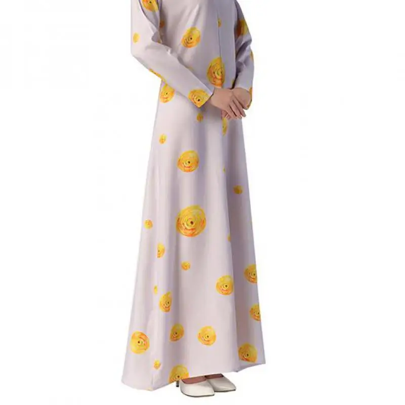 Фиолетовый с длинным рукавом платье в этническом Стиль Новые поступления 2017 Для