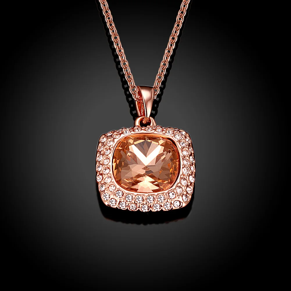 Ювелирные изделия кристалл ожерелье женщин посеребренные ожерелья и кулоны