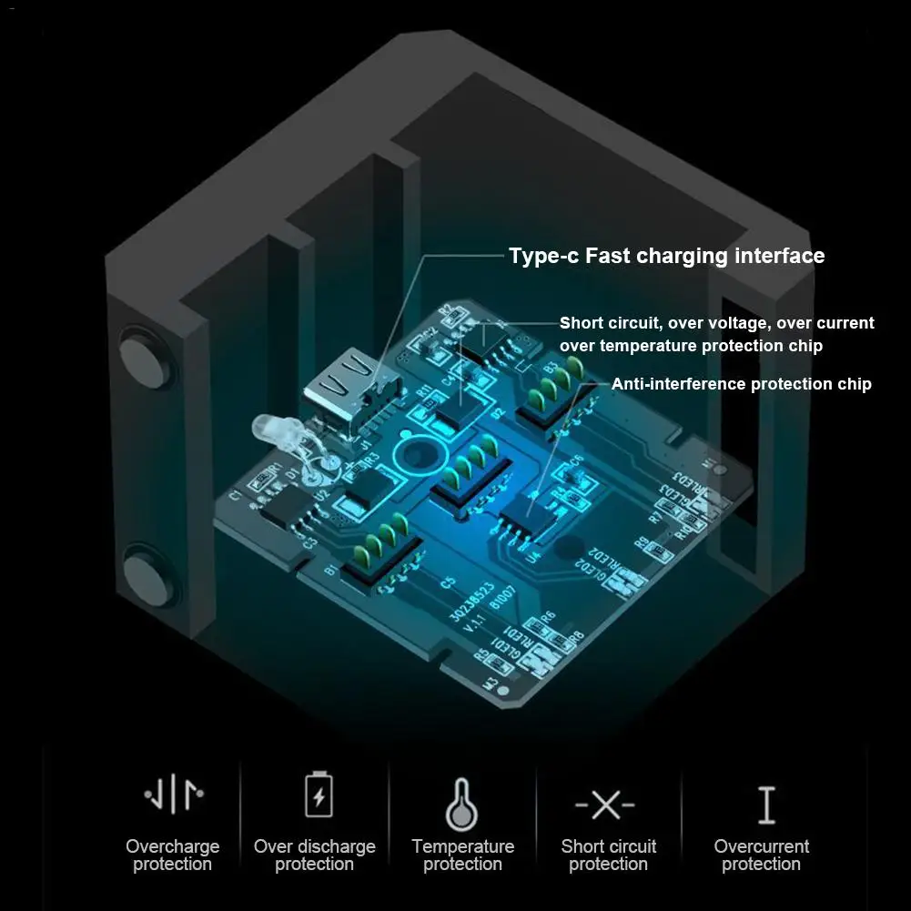 Оригинальный чехол для аккумулятора с быстрой зарядкой тремя ручками зарядное