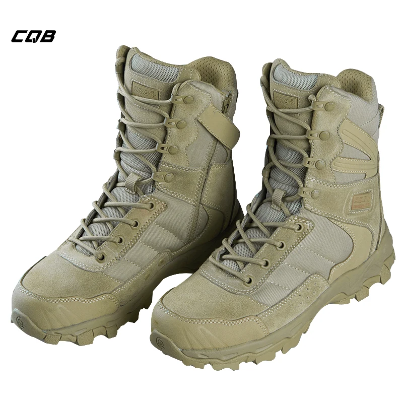 

CQB Outdoor Sports Climbing Tactical Military Men Boots Lightweight Shoes for Camping Hiking with Rubber Wear-resistant