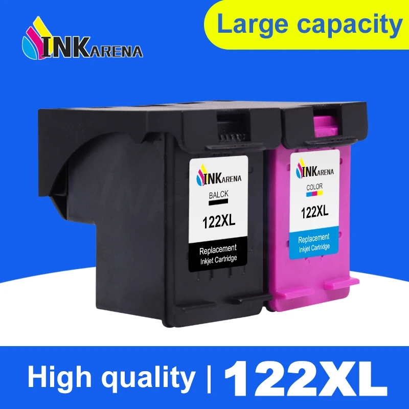 Чернильный картридж INKARENA 122XL сменный для принтера HP 122 Deskjet 1000 1050 2000 2050s 3000 3050A 3052A 1010