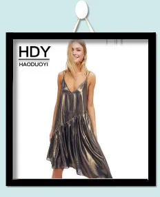 HDY Haoduoyi Brand Women Party Dresses Green Brown Mini Dress V-neck Sexy Night Club Vestidos Sequin Skinny Lady Dresses