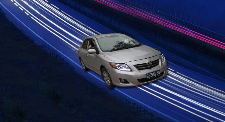 Фара для Toyota corolla фары 2007-2011 светодиодный фонарь DRL H7 ксеноновая лампа