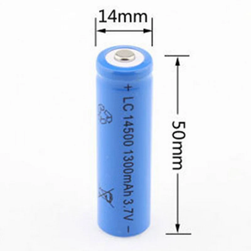 1/2/4 шт 14500 1300mAh 3 7 V литий-ионная аккумуляторная батарея AA литиевая для