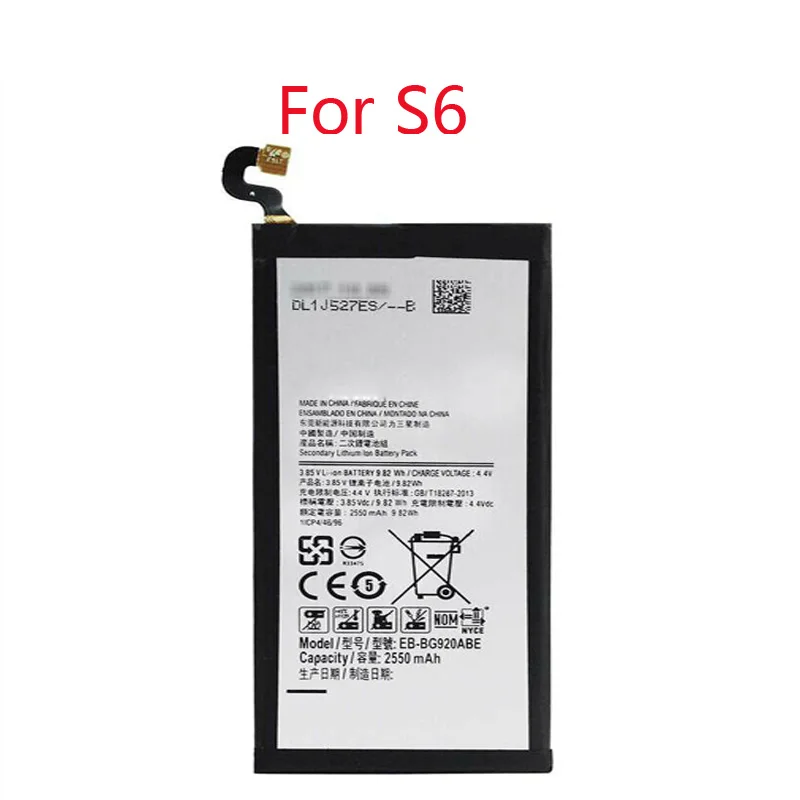 100% Новый оригинальный 3030mAh для Samsung GALAXY S6 G920 Edge G925 S7 G930 G935 литий ионный сменный