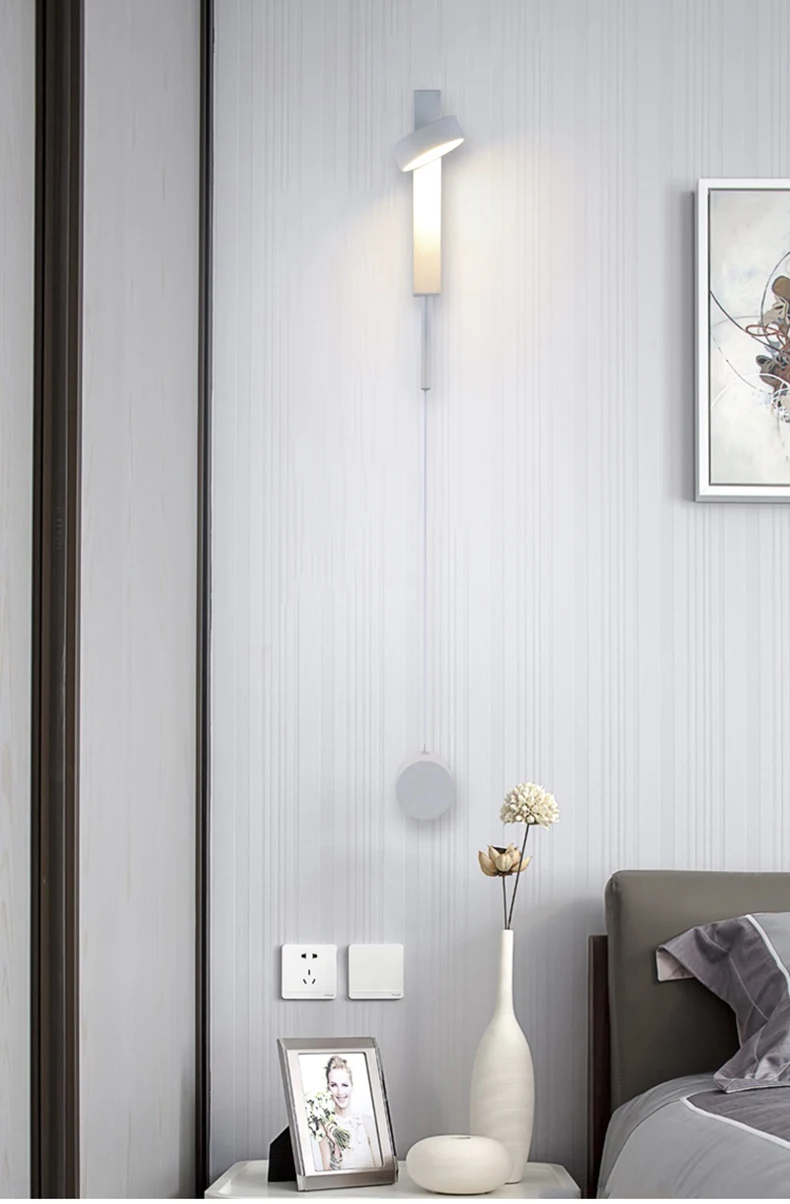 Новинка в скандинавском стиле вращающийся светодиодный настенный светильник для спальни металлический светодиодный настенный светильник s для гостиной светодиодный настенный светильник для коридора светодиодный настенный светильник