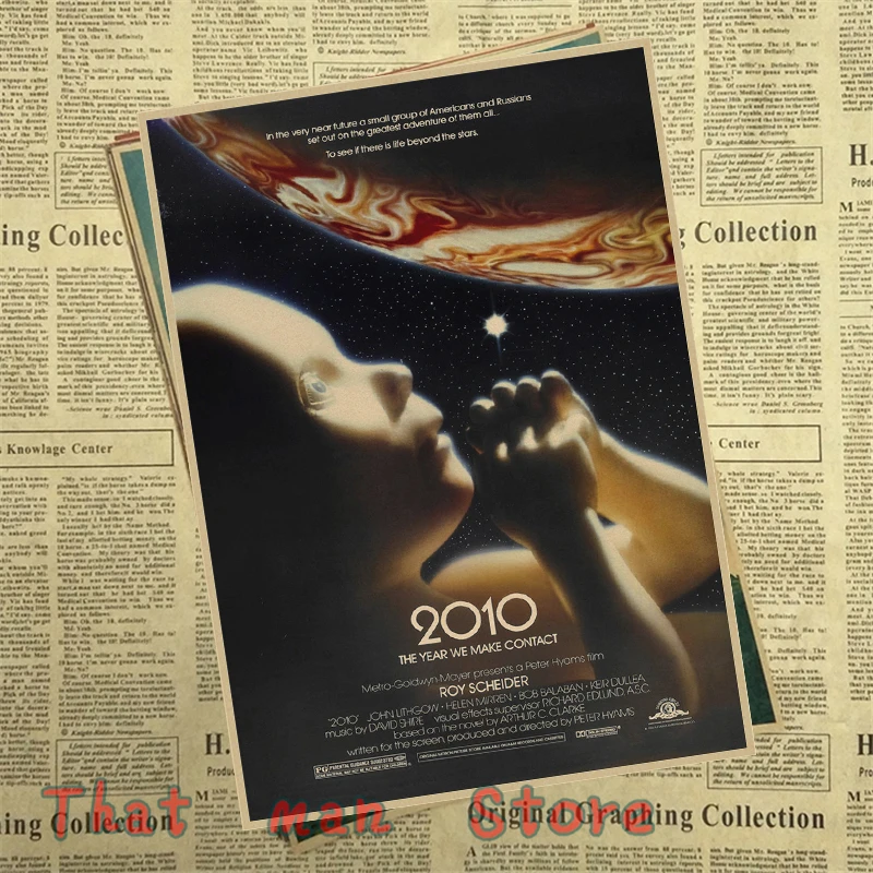 2001 космическая Одиссея научная фантастика фильм домашняя декоративная живопись постер винтажный Ретро плакат 30*21 см - Цвет: Зеленый