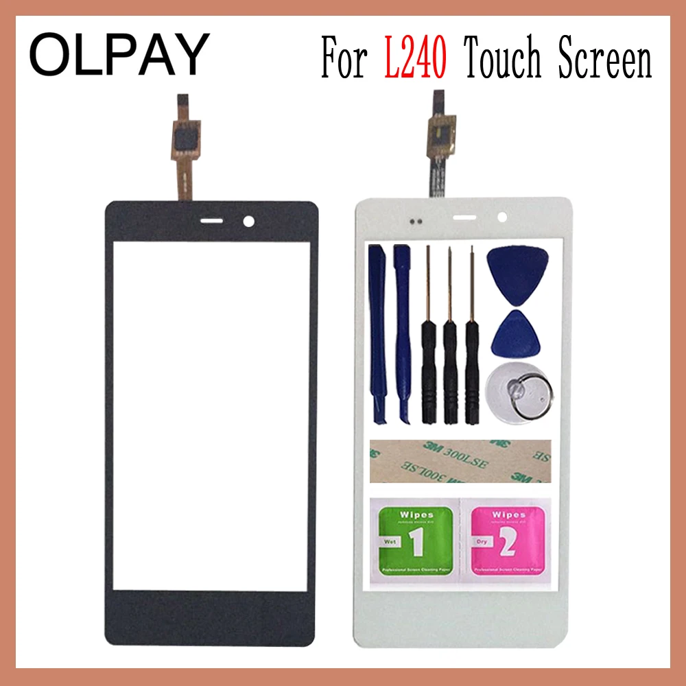 

5.0'' Mobile Phone Touch Screen Digitizer For Blu L240 Touch Glass Sensor Tools Free Adhesive And Wipes