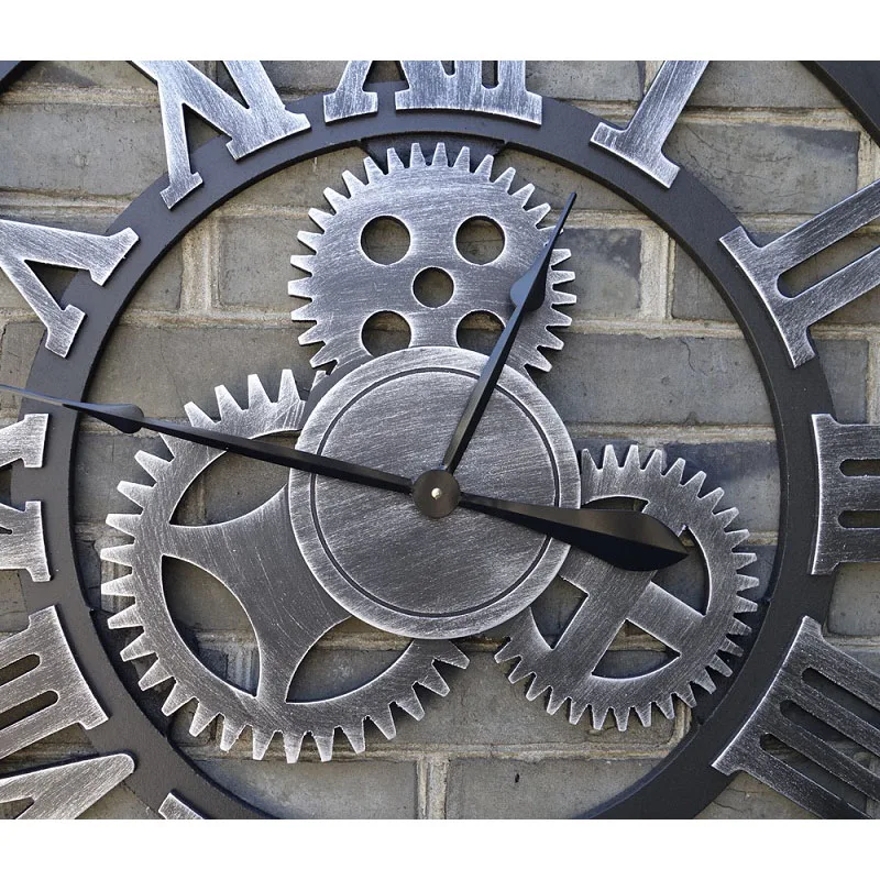 Большие настенные часы 80 см с 3d механизмом деревянные обои для домашнего декора |