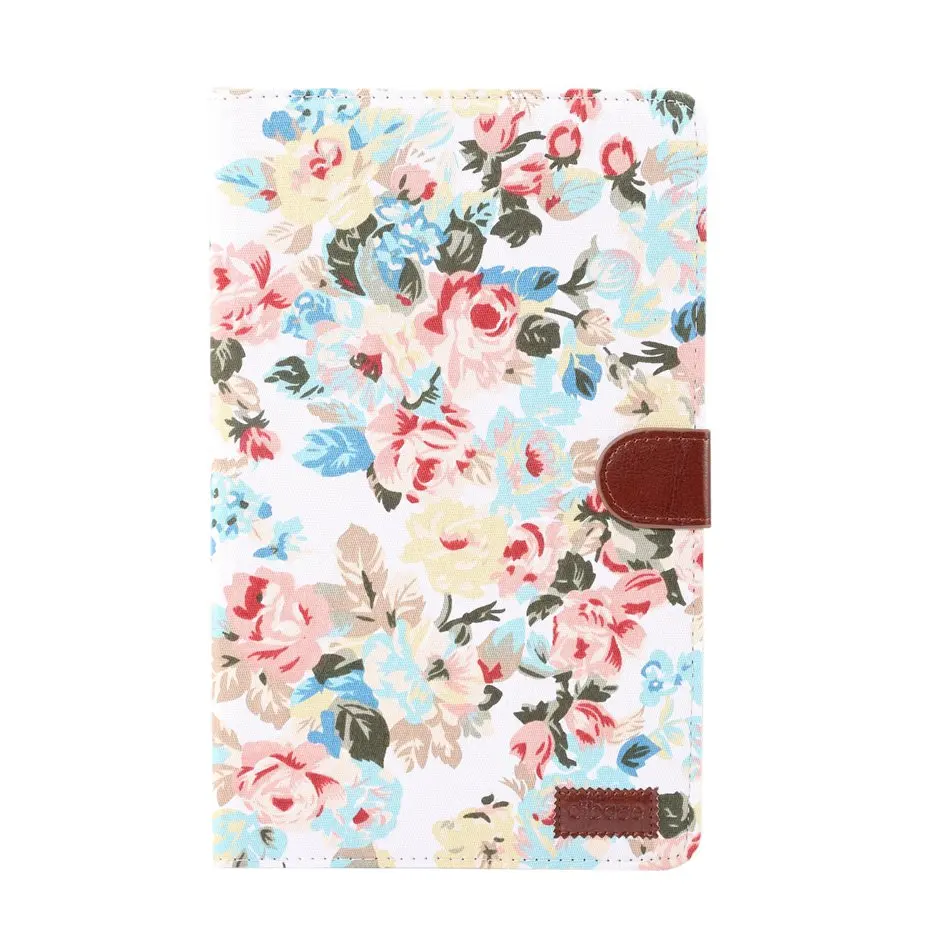 White Tablet case for Samsung galaxy Tab S3 T820 T825 9.7 inch floral cloth capa coque cover for Samsung galaxy SM-T820 SM-T825 - Color: White