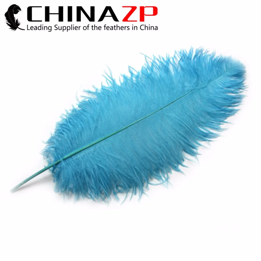 

CHINAZP Factory Large Size 55-60cm(22-24inch) 50pcs/lot Selected Prime Quality Dyed Blue Ostrich Feathers