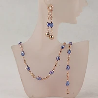 fashion crystal african beads jewelry sets gold color wedding bridal jewelry sets women necklace earrings bracelet jewelry gift